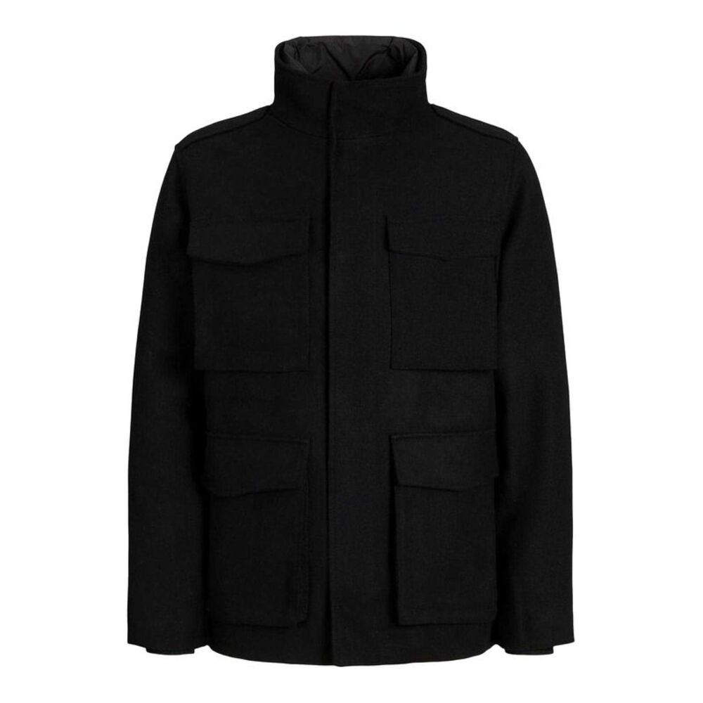 Jack And Jones Mens Alex Multi Pocket Regular Field Jacket / Black